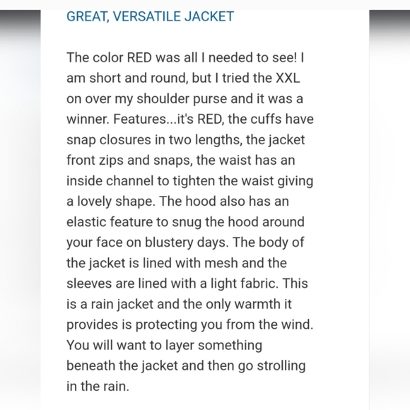 Hunter Ladies' water-resistant cotton smock jacket nwt - Picture 10 of 11